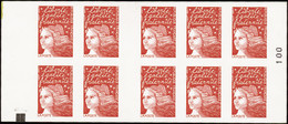 FRANCE  CARNETS N°3085 C3b Sans Phosphore + Carré Noir (Maury 522 Im)  Cote:1900 - 1997-2004 Marianne Of July 14th