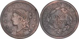 Etats-Unis - 1838 - 1 Cent "Coronet Head" - 07-060 - 1816-1839: Coronet Head (Testa Coronata