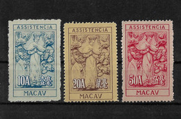 MACAU STAMP - 1953-56 Symbol Of Charity - Inscription "ASSISTENCIA" SET MH (BA5#323) - Portomarken