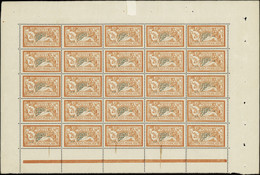 FRANCE  FEUILLES N°145 2f Merson Feuille De 25 Timbres (tache Sur 3ex) Qualité:** Cote:4000 - Feuilles Complètes