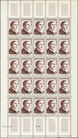 FRANCE  FEUILLES N°989 /994 Célébrités 6 Valeurs En Feuilles De 25 Timbres  Qualité:** Cote:4650 - Feuilles Complètes