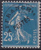 FRANCE  PREOBLITERES N°56 A 25c Semeuse Bleu Surcharge Fine  Qualité:** Cote:70 - Sonstige & Ohne Zuordnung