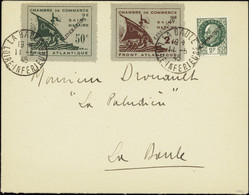 FRANCE  GUERRE N°8 /92 Valeurs Surcharge Libération Sur Lettre Qualité:OBL Cote:630 - Guerre (timbres De)