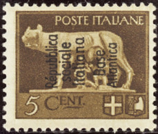 FRANCE  OCCUPATION ITALIENNE N°7 5c Sépia Qualité:* Cote:5750 - Guerre (timbres De)