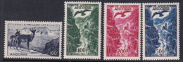 ANDORRE  POSTE AERIENNE N°1 /4 4 Valeurs Qualité:** Cote:310 - Airmail