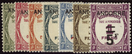 ANDORRE  TAXES N°9 /15 7 Valeurs Qualité:** Cote:1335 - Unused Stamps