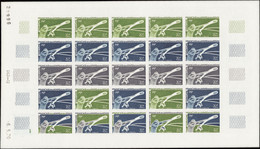 AFARS ET ISSAS  ESSAIS DE COULEUR N°361 Tir Aux Pigeons Feuille De 25 Timbres Qualité:** Cote:750 - Autres & Non Classés