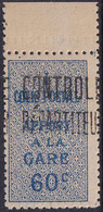 ALGERIE  COLIS POSTAUX N°7 C 60c Bleu Qualité:** Cote:700 - Paketmarken