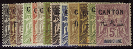 CANTON   N°17 /32 (sauf 27-28-29) 13 Valeurs Qualité:* Cote:420 - Unused Stamps