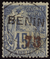 BENIN   N°16 75 Sur 15c Bleu TB Qualité:OBL Cote:1250 - Gebraucht