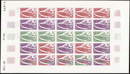 COMORES  ESSAIS DE COULEUR N°50 /52 Tapis De Prière 3 Feuilles De 25 Timbres Qualité:** Cote:900 - Otros & Sin Clasificación