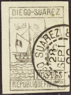 DIEGO-SUAREZ   N°6 1c Gris-noir TB  Qualité:OBL Cote:300 - Used Stamps