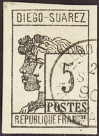 DIEGO-SUAREZ   N°7 5c Gris-noir TB  Qualité:OBL Cote:250 - Used Stamps