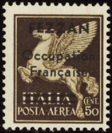 FEZZAN  POSTE AERIENNE N°1 50c Sépia  Qualité:* Cote:175 - Unused Stamps