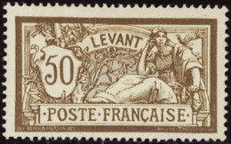 LEVANT   N°25 50c Merson  Qualité:* Cote:275 - Neufs