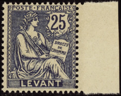 LEVANT   N°24 25c Mouchon  Qualité:** Cote:110 - Unused Stamps