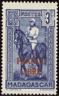 MADAGASCAR   N°243 3c Bleu France Libre Qualité:** Cote:300 - Neufs