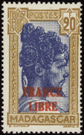 MADAGASCAR   N°255 A 20f Bistre Et Bleu Qualité:** Cote:1800 - Unused Stamps