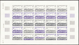 NOUVELLE-CALEDONIE  ESSAIS DE COULEUR N°366 Journée Du Timbre 1970 Feuille De 25 Timbres Qualité:** Cote:300 - Non Dentellati, Prove E Varietà