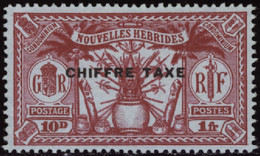 NOUVELLES-HEBRIDES  TAXES N°1 /55 Valeurs Qualité:* Cote:375 - Timbres-taxe