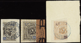 OBOCK   N°53 /54a/54b 3 Coupés Sur 3 Fragments  Qualité:OBL Cote:130 - Used Stamps