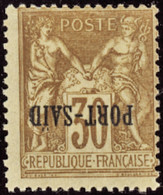 PORT-SAID   N°12 A Surcharge Renversée  Qualité:* Cote:530 - Unused Stamps
