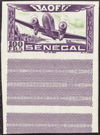 SENEGAL  POSTE AERIENNE N°30 D 100F Violet Et Vert Qualité:** Cote:650 - Poste Aérienne