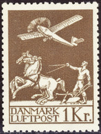 DANEMARK  POSTE AERIENNE N°1 /55 Valeurs Qualité:** Cote:700 - Poste Aérienne