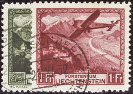 LIECHTENSTEIN  POSTE AERIENNE N°1 /66 Valeurs TB Qualité:OBL Cote:230 - Posta Aerea