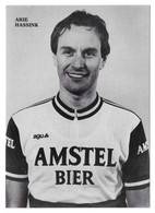 CARTE CYCLISME ARIE HASSINK TEAM AMSTEL 1985 - Ciclismo