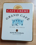 étui Boîte Metal Vide 20 Cigars Henri Wintermans Café Crème Grand Café  , Cigare Cigares Tabac Tobacco Tabacos - Sigarenkokers