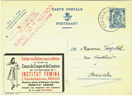 PUBLIBEL 484. Femina. De Brasserie Cousin & De Rauw, Framerie Vers Brasserie Léopold. 1942. - Publibels