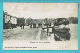 * Hasselt (Limburg) * (Vryens, Imprimeurs Editeurs De L'Aankondigingsblad) Le Bassin Du Canal, Quai, Bateau, Boat, TOP - Hasselt