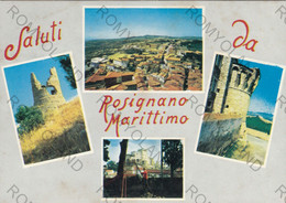 CARTOLINA  ROSIGNANO MARITTIMO,LIVORNO,TOSCANA,SALUTI,MARE,SOLE,ESTATE,BARCHE,VACANZA,SPIAGGIA,VIAGGIATA 1992 - Livorno