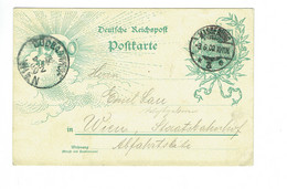 Germania 1900 Postkarte Nach Österreich (933) - Briefe U. Dokumente
