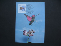 Carte Maximum Card Maximum Papillons Berlin 1984 - Schmetterlinge