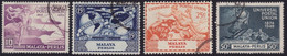 PERLIS 1949 UPU Set Sc#3-6 - USED @S1562 - Perlis