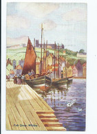 Postcard Yorkshire Fish Quay Whitby E.t.w. Dennis Posted 1949 - Whitby