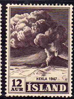 ISLANDA ICELAND ISLANDE 1948 ERUPTION OF HEKLA VOLCANO 12a MH - Nuevos