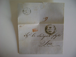 GREECE - PRE-PHILATELIC LETTER SENT IN 1857 WITHOUT FURTHER INFORMATION ON THE STATE - ...-1861 Préphilatélie