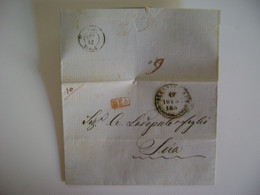 GREECE - PRE-PHILATELIC LETTER SENT IN 1857 WITHOUT FURTHER INFORMATION ON THE STATE - ...-1861 Prephilately