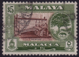 KEDAH 1960 $5 Weaving Sc#66 - USED @N152 - Malacca