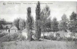 RHODE ST GENESE/FERME,MOULIN ET CAFE RESTAURANT DE SEPT FONTAINES/1910/NELS - Rhode-St-Genèse - St-Genesius-Rode