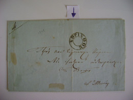 GREECE - PRE-PHILATELIC LETTER FRONT (NO CONTENT) SENT IN 1848 WITHOUT FURTHER INFORMATION ON THE STATE - ...-1861 Vorphilatelie