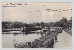 CPA France - Diou - Le Pont De Bregeots - Oblitéré à Paris - 1929 - Oblitération Ambulante - Canal - Péniche - Animée - Autres & Non Classés