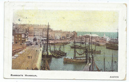 Postcard Kent Ramsgate Harbour Posted 1913 Holed By Postmark - Ramsgate