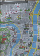 Un Plan En Couleur Dépliant : Lyon Touristique Lyon Moderne Vieux Lyon - Dimension : 65 X 47.5 Cm. - Collectif - 0 - Mapas/Atlas