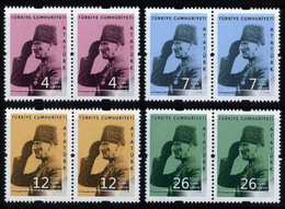 Türkiye 2021 Mi 4677-4680 MNH Mustafa Kemal ATATÜRK, First President Of Republic | Definitive Postage Stamps [Pair] - Nuovi