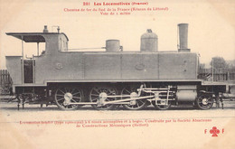 CPA France - Les Locomotives - Chemins De Fer Du Sud De La France - Réseau Littoral - Locomotives Tender - F Fleury - Trains