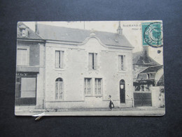 Frankreich 1910 AK St Amand De Vendome Hotel Editeur Huron Ambulant / Bahnpost - Hotels & Restaurants